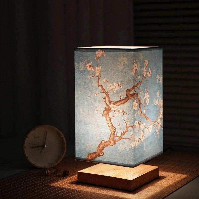Modespire™ Japandi-Inspired Table Lamp – Minimalist Wooden Accent Light for Modern Interiors
