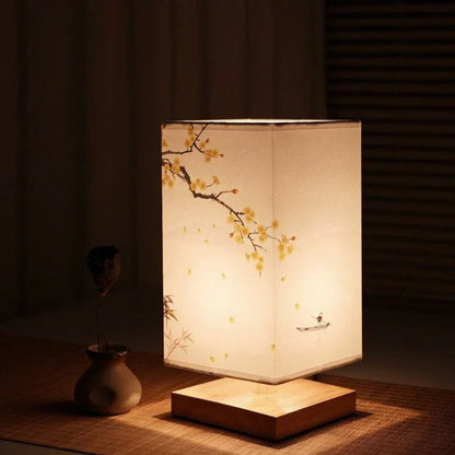 Modespire™ Japandi-Inspired Table Lamp – Minimalist Wooden Accent Light for Modern Interiors